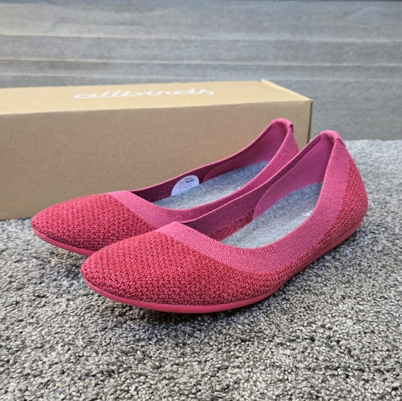 Allbirds Tree Breezer Women's Ballet Flats NEW size 10 in Lux Pink - Picture 2 of 11